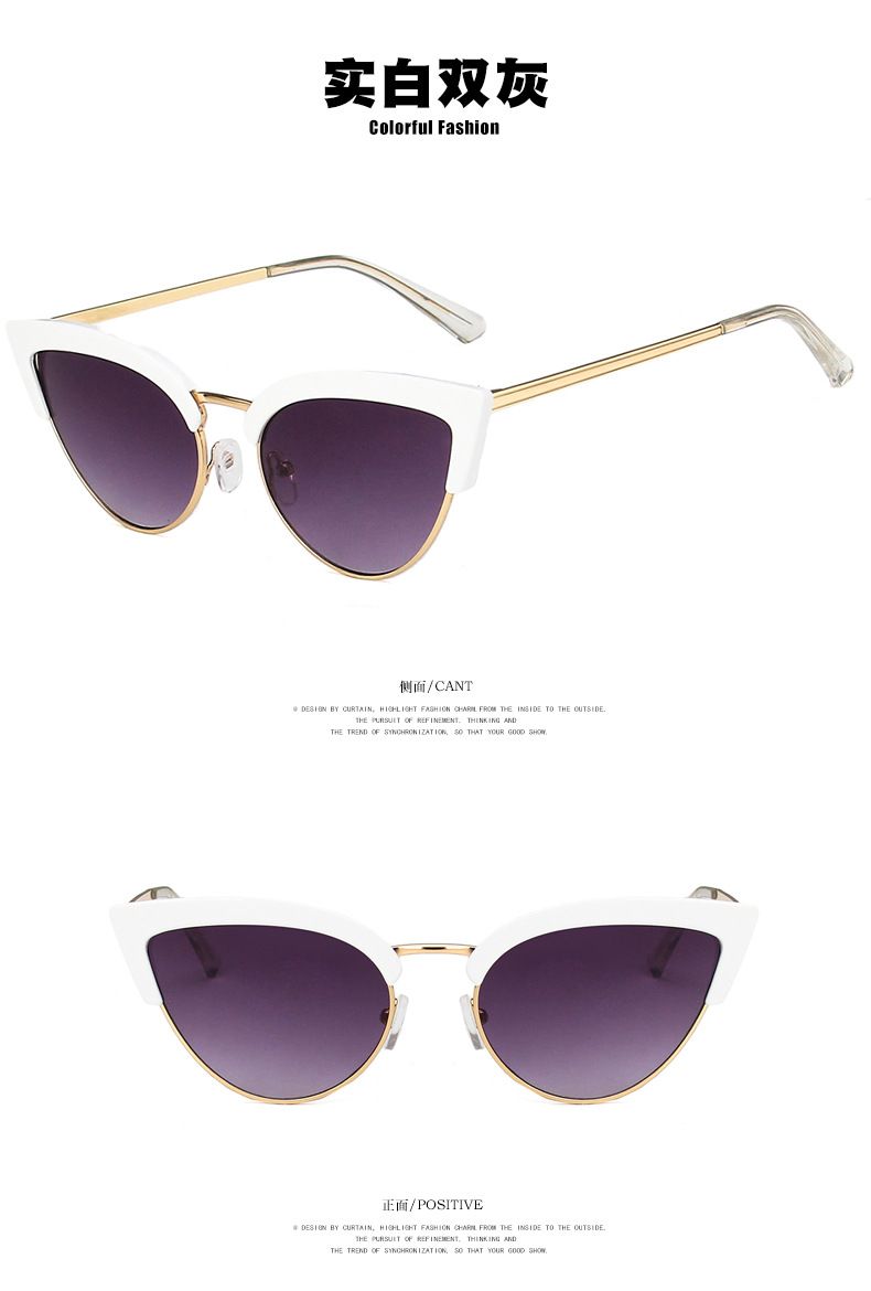  Luxury Diamond Frame Bling Cat Eye Sunglasses