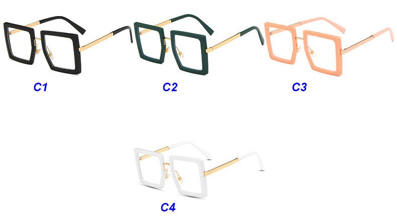 Oversize Frame Square Anti Blue Light Reading Glasses 