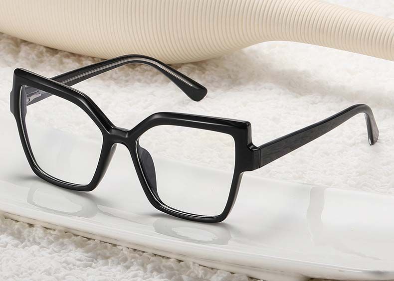 Plugged Wire TR90 Frame Square Anti Blue Light Glasses
