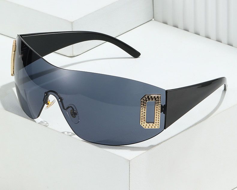 Diamante large frame oversized women luxury sunglasses