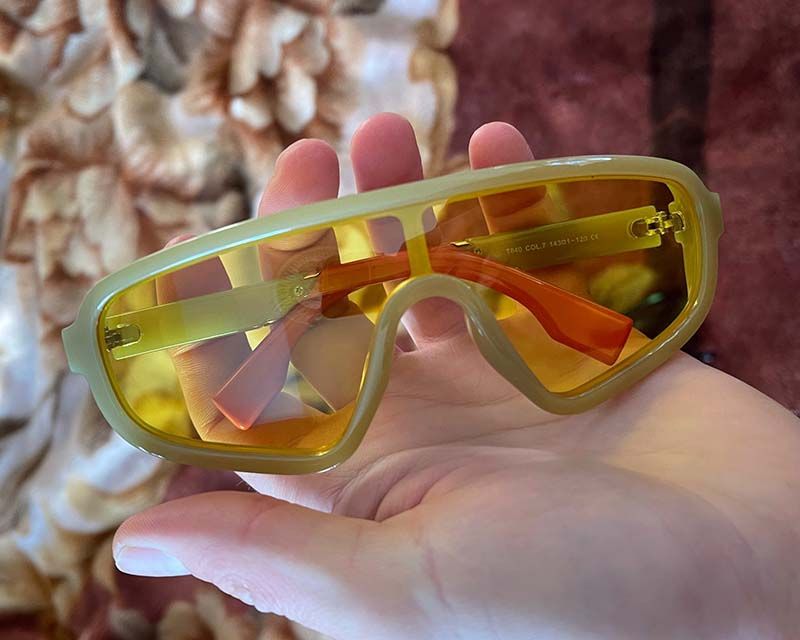 Shield One Lens Sports Sunglasses Wrap Around Goggles