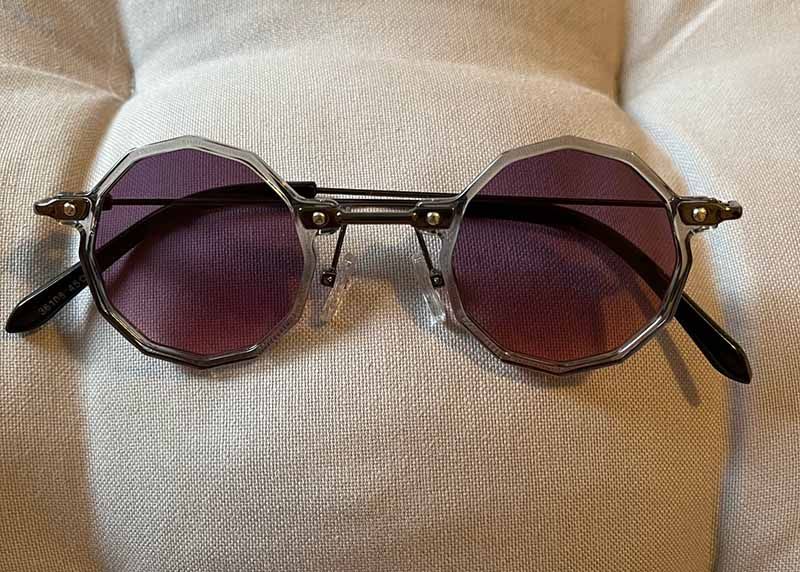 Retro Polygon Small Size Round Steampunk Sunglasses