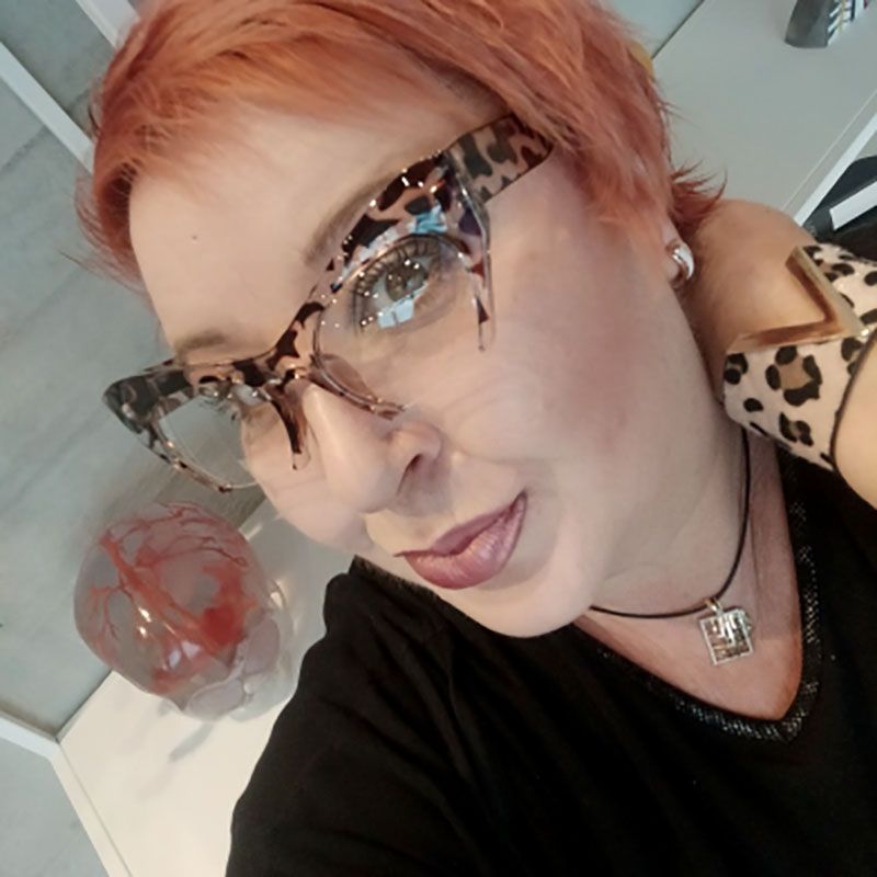 Cute shades female cat eye half frame glasses