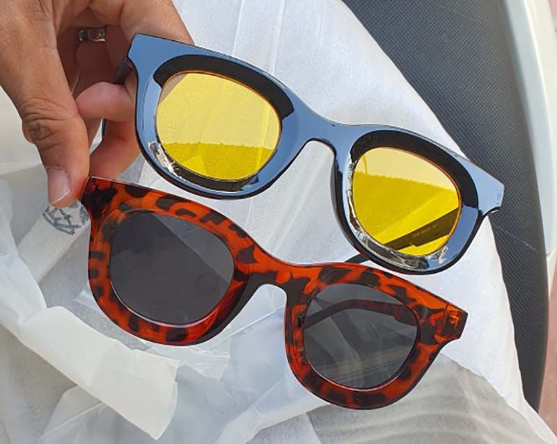 Jelly Color Cute Circular Hip Hop Round Sunglasses