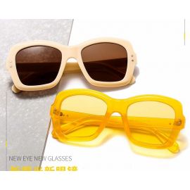 Square Sunglasses Cute Geometric Acetate Frame
