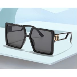Oversized frame distinctive square vintage sunglasses