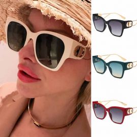 Fashion Luxury Gold Double D Hinge Cat Eye Sunglasses