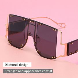 Big Frame Steampunk One Piece Lens Oversized Sunglasses