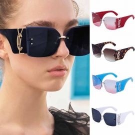 Rimless Cat Eye Sunglasses Oversized Frameless Shades