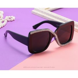 Rhinestone oversize sunglasses crystal bling glasses