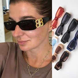 Gold double B hinge luxury celebrity trendy sunglasses