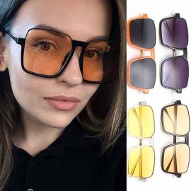 Square Frame Vintage Fashion Sunglasses For Girls