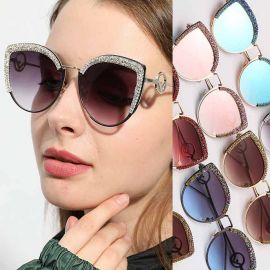 Luxury bling rhinestones cat eyes diamante sunglasses