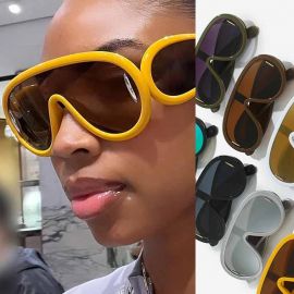 Modern single lens sunglasses w/ side shields