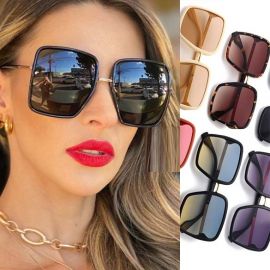 Women Oversized Female Fashion Luxury Square Sunglasses