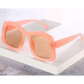 Vibrant Candy Color Polygon Oversize Sunglasses