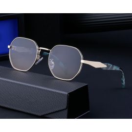 Rhombus Temples Vintage Chic Polygon Alloy Shades