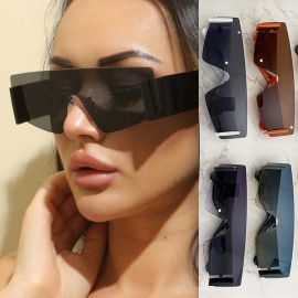 Futuristic One Piece Mono Lens Bold Legs Sunglasses
