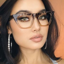 Women Cat Eye Glasses Anti Blue Light Clear Lens