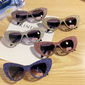 Premium Cat Eye Rhinestone Embellished Bling Sunglasses