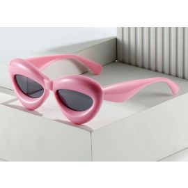 Winsome Jelly Color Inflated Frame Cat Eye Sunglasses