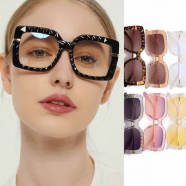 Luxury Gradient Lens Women Oversized Square Sunglasses
