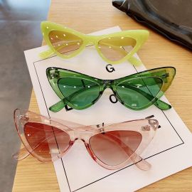Jelly Color Sunglasses Adorable Cat Eye Frame