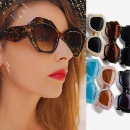 'Cut Like Diamonds' Novel Irregular Surfaces Sunglasses