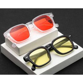 Tiny Rivets Square Vintage Fashion Retro Sunglasses