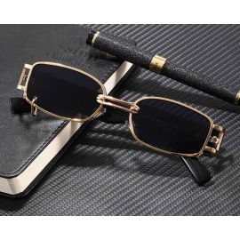 Steam Punk Rectangle Gothic Sunglasses w/ a Tiny Ring