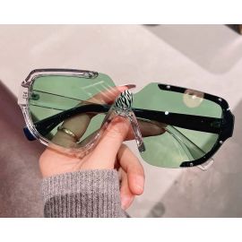 Half Frame One Piece Lens Goggle Sunglasses