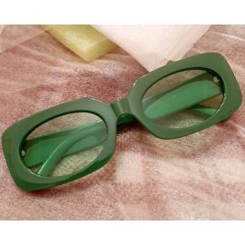 Candy Color Oblong Frame Oval Lens Sunglasses