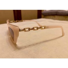 Cute Cat Eye Frame Chain Temple Sunglasses