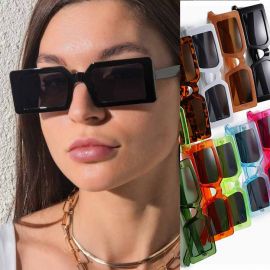 Women trend female lady lovely rectangle sunglasses