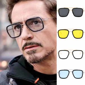 Tony Stark Iron Man Aviator Rectangular Sunglasses