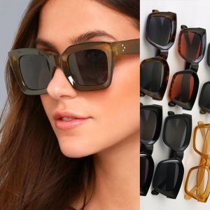 Women Oversized Sun Glasses Vintage Square Sunglasses